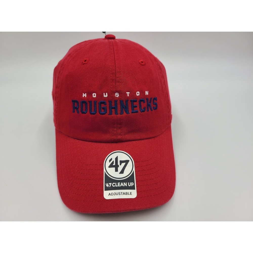 Houston Roughnecks 47 Brand Clean Up Strapback Adjustable Hat Cap Men Women XFL